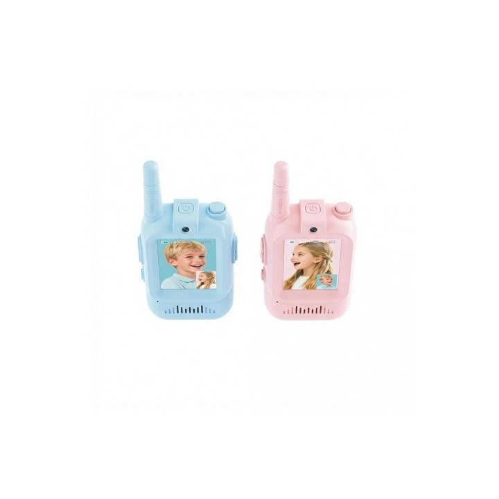 PACK 2 WALKIES TALKIES INFANTILES CON CAMARA AZUL/ROSA DJJ02 XO