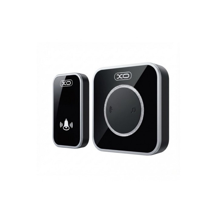 TIMBRE INALAMBRICO CON LEDS SF11 NEGRO XO