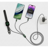 CABLE USB-A/C 3 EN 1 2X USB-C Y CARGADOR MAGNETICO PARA SMARTWATCH CX040 XO