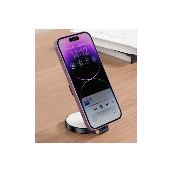 ARO DE LUZ 3 TONALIDAD MAGNETICO MAGSAFE CON ESPEJO Y GIRATORIO SS35 NEGRO