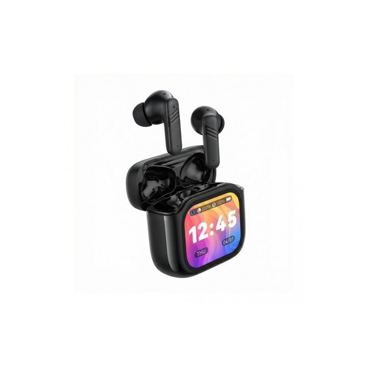 AURICULARES BLUETOOTH TWS CON DOBLE MICRO Y DISPLAY X50 NEGRO XO