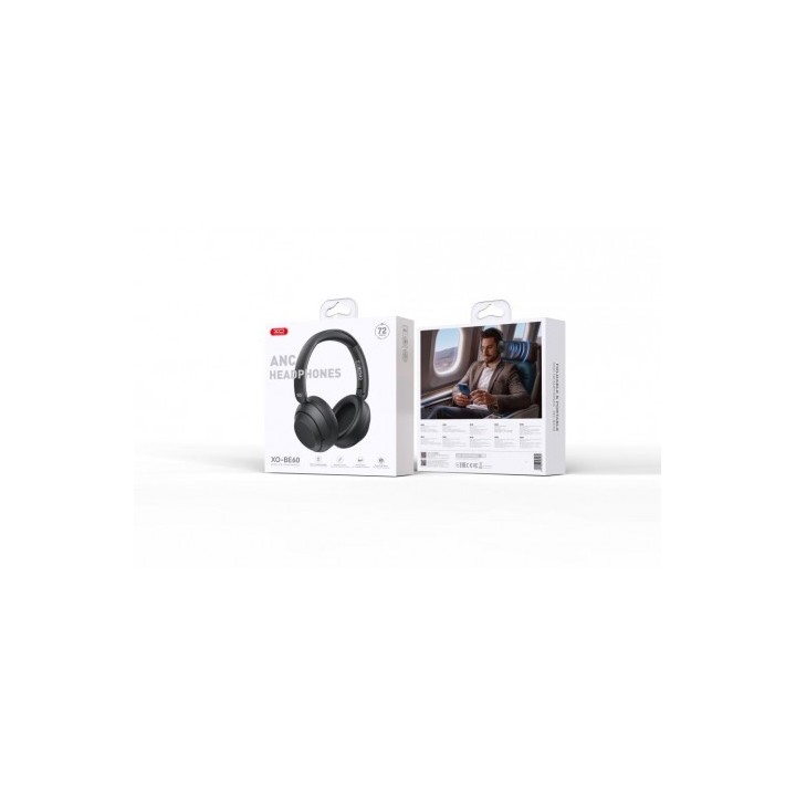 AURICULARES DIADEMA BLUETOOTH CON MICROFONO NEGRO BE60 XO