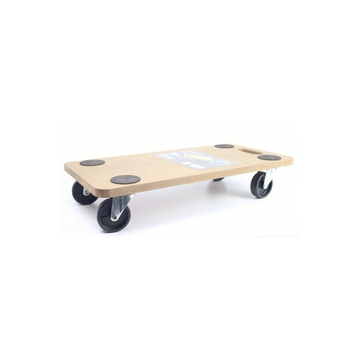 PLATAFORMA DE CARGA CON RUEDAS 58X30X12CM MADER