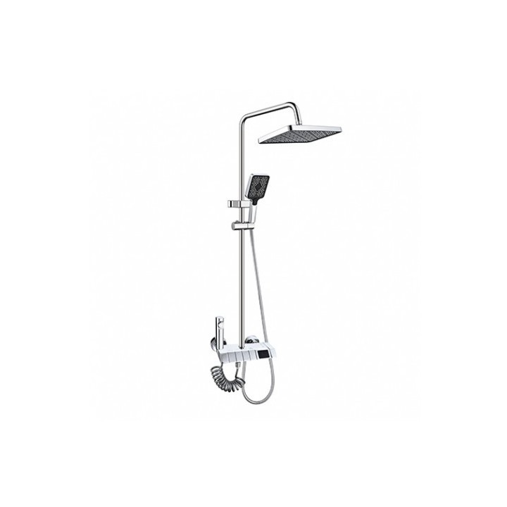 COLUMNA DE DUCHA SEL. BOTON DISPLAY CROMADA FONTASTOCK
