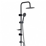 COLUMNA DE DUCHA VERTICAL SIN GRIFO NEGRA FONTASTOCK