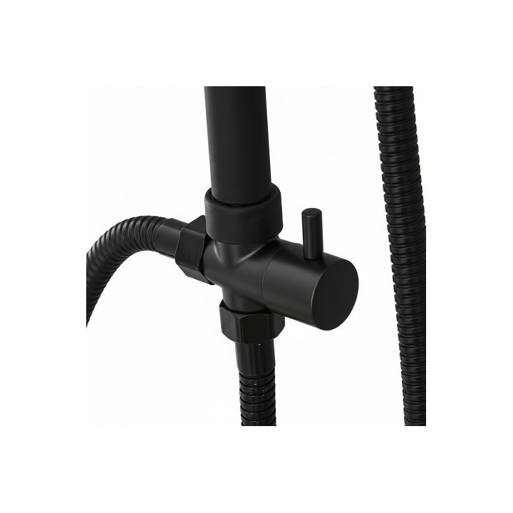 COLUMNA DE DUCHA VERTICAL SIN GRIFO NEGRA FONTASTOCK