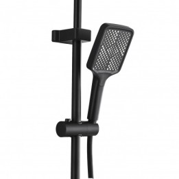 COLUMNA DE DUCHA COMPLETA SEL. BOTON DISPLAY NEGRA FONTASTOCK