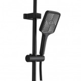 COLUMNA DE DUCHA COMPLETA SEL. BOTON DISPLAY NEGRA FONTASTOCK