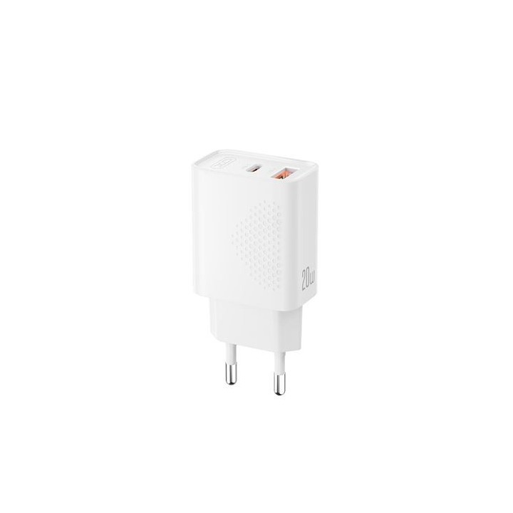 CARGADOR USB CARGA RAPIDA 20W 1X USB-A Y 1X USB-C