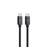 CABLE TRENZADO TIPO C A TIPO C 100W 1M NEGRO MAXLIFE