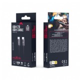 CABLE TRENZADO TIPO C A TIPO C 100W 1M NEGRO MAXLIFE