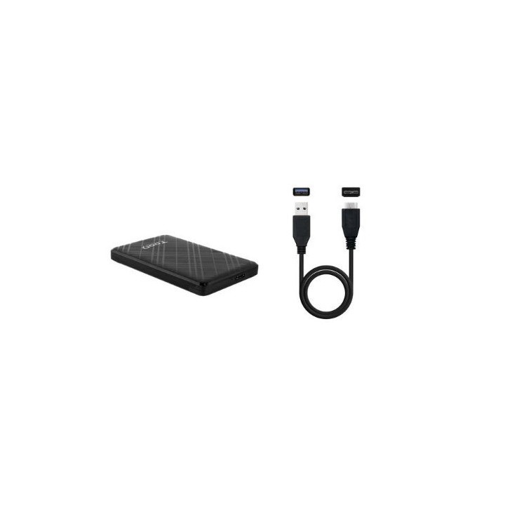 CARCASA EXTERNA HDD/SSD 2.5" SATAI,II,III CABLE USB MICRO-B A USB A