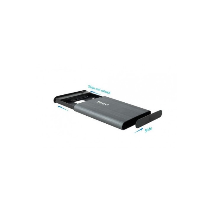 CARCASA EXTERNA HDD/SSD 2.5" SATA I,II,III USB MICRO-B A USB A TOOQ