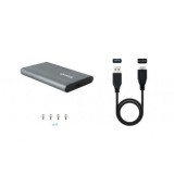 CARCASA EXTERNA HDD/SSD 2.5" SATA I,II,III USB MICRO-B A USB A TOOQ