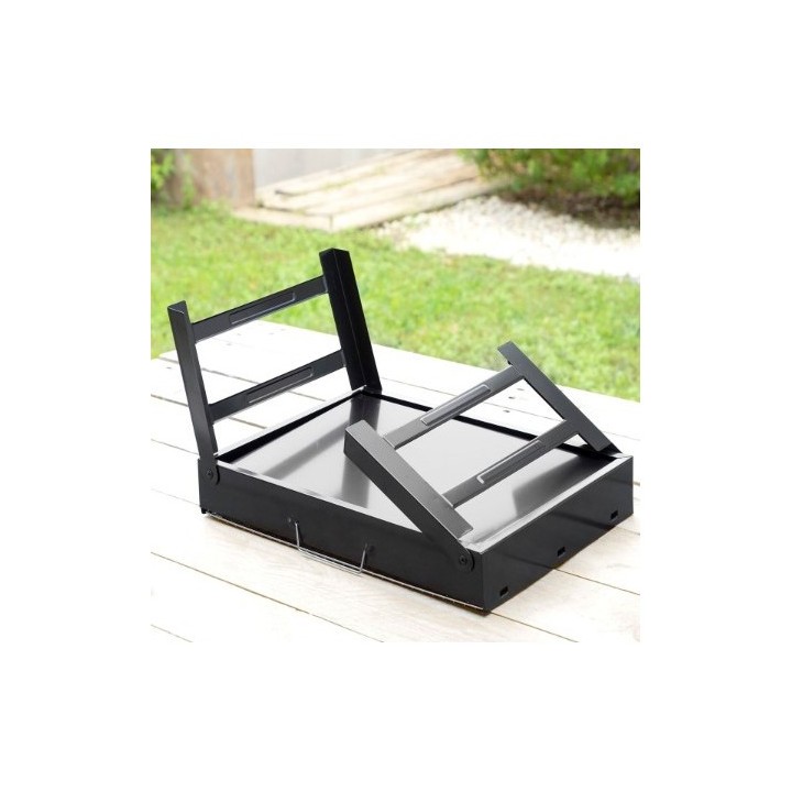 BARBACOA PORTATIL SOBREMESA PLEGABLE HIERRO INNOVAGOODS