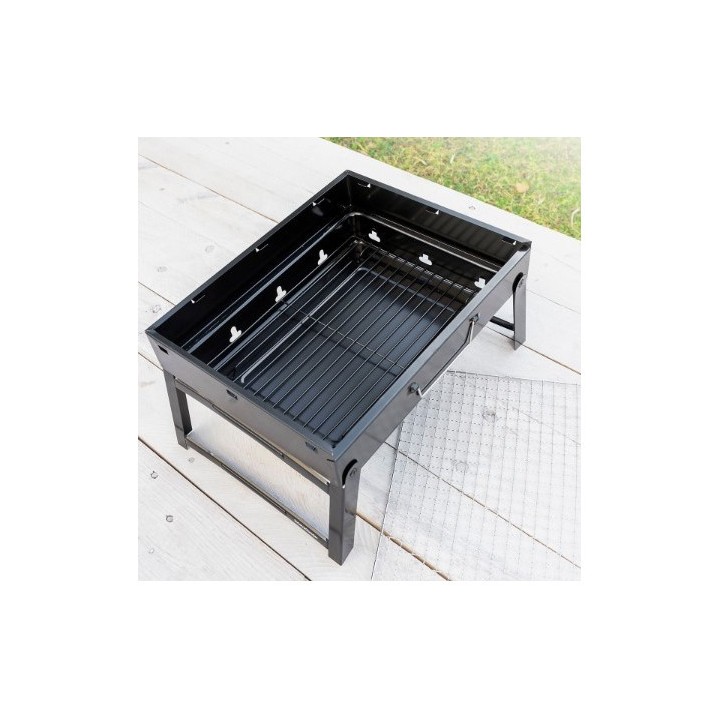 BARBACOA PORTATIL SOBREMESA PLEGABLE HIERRO INNOVAGOODS