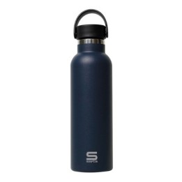 BOTELLA TERMO 600ML ACERO INOXIDABLE NEGRO SAFTA