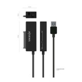 ADAPTADOR SATA A USB-A PARA DISCOS DUROS 2.5" Y 3.5" CON ALIMENTADOR AISENS