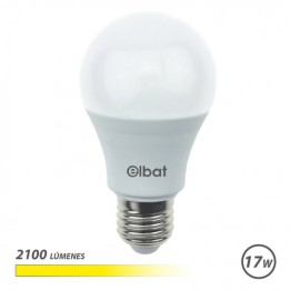 BOMBILLA LED A65 | 17W | 2100LM | E27 | LUZ CALIDA | ELBAT