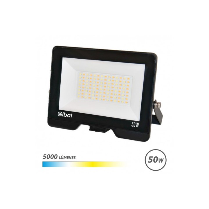 FOCO LED SERIE LUMAX CCT 50W | 5000LM | LUZ CALIDA, BLANCA Y FRIA ELBAT