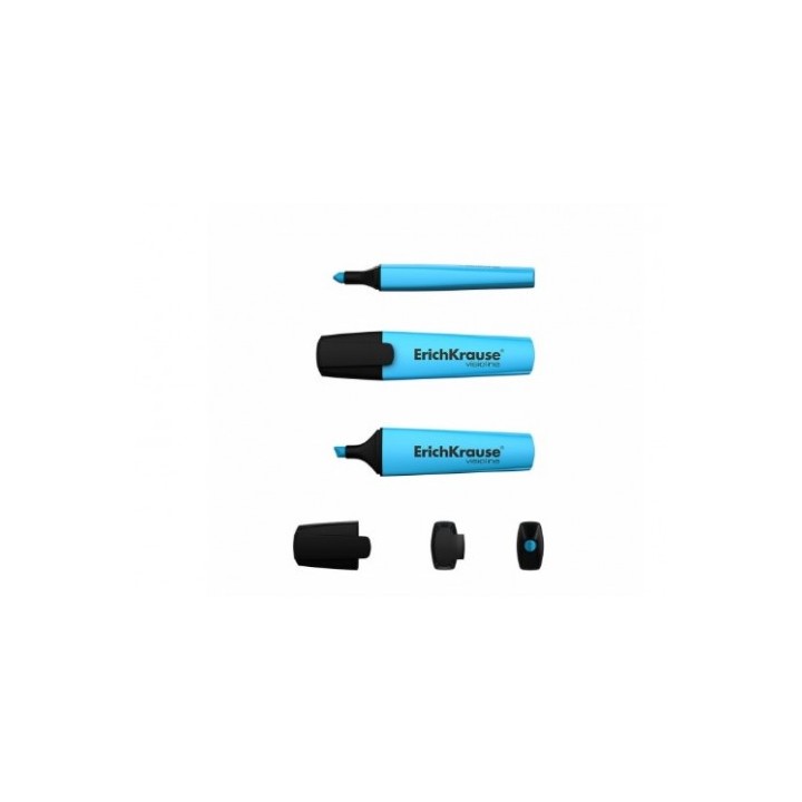 MARCADOR FLUERESCENTE AZUL PUNTA BISELADA ERICHKRAUSE