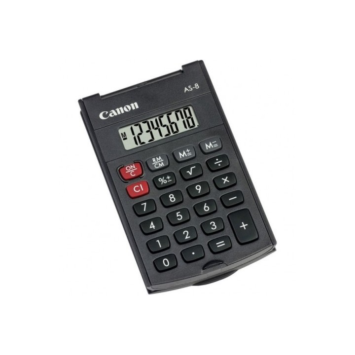 CALCULADORA DE BOLSILLO 8 DIGITOS CON TAPA AS-8 CANON