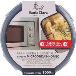 FIAMBRERA ACERO 1L APTA PARA MICROONDAS Y HORNO STA CLARA