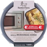 FIAMBRERA ACERO 1L APTA PARA MICROONDAS Y HORNO STA CLARA