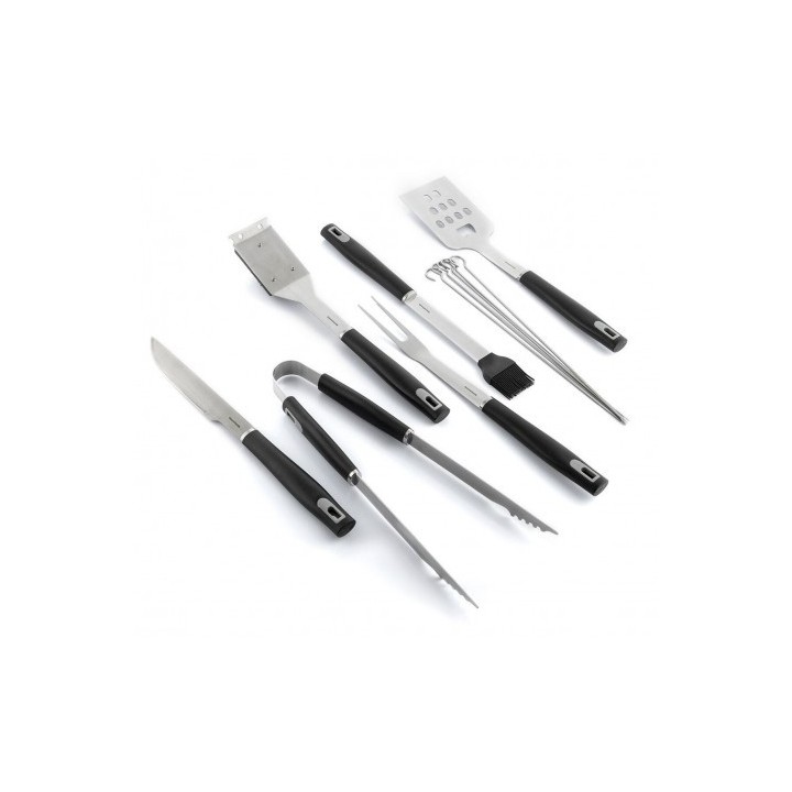 KIT DE 6 UTENSILIOS PARA BARBACOA CON MALETIN
