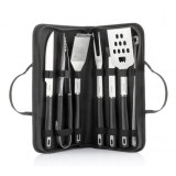 KIT DE 6 UTENSILIOS PARA BARBACOA CON MALETIN