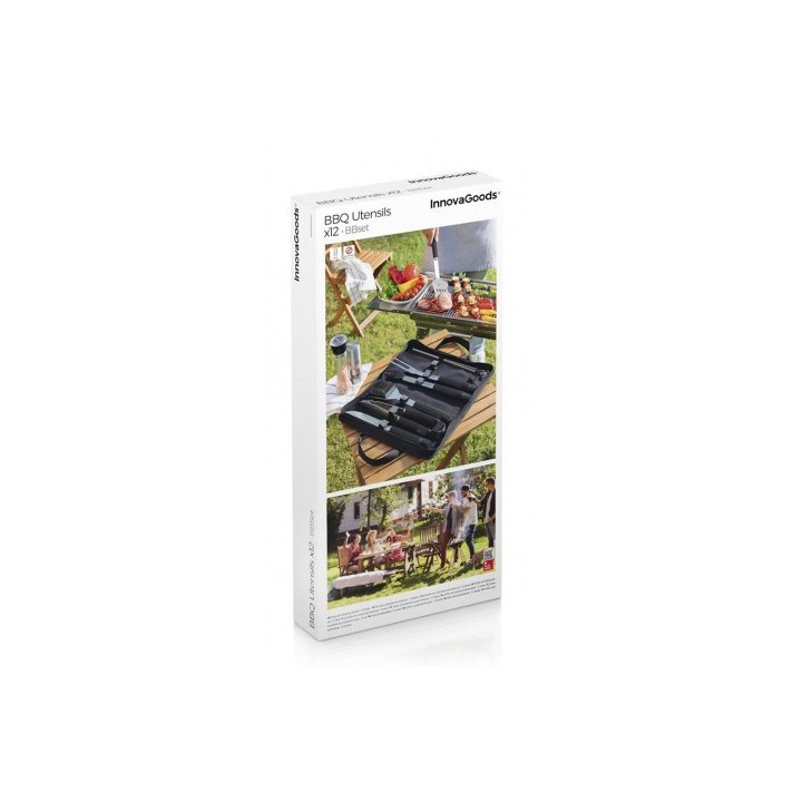 KIT DE 6 UTENSILIOS PARA BARBACOA CON MALETIN