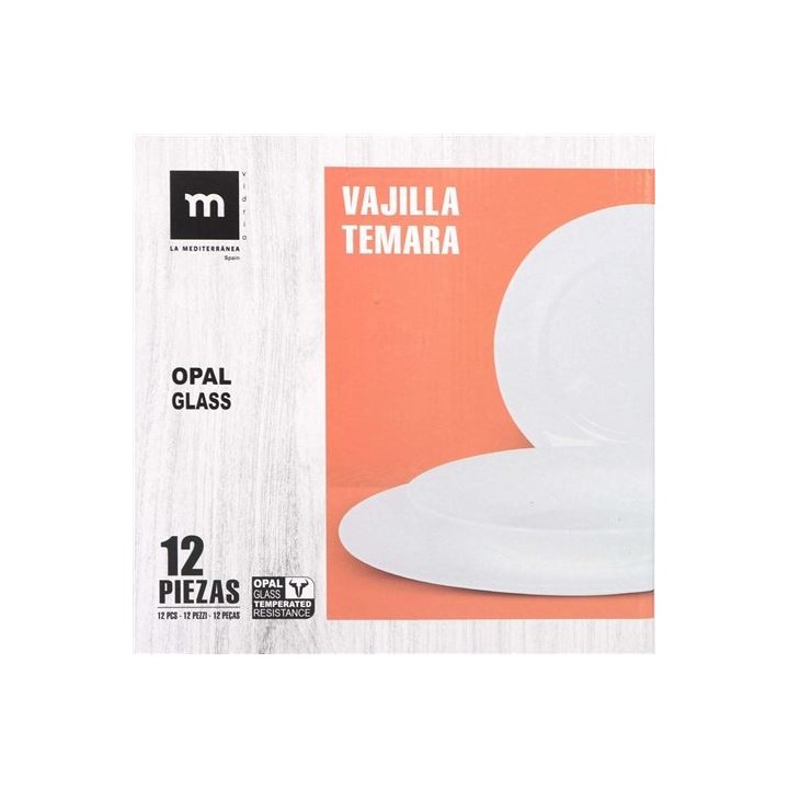 VAJILLA 12 PIEZAS TEMARA