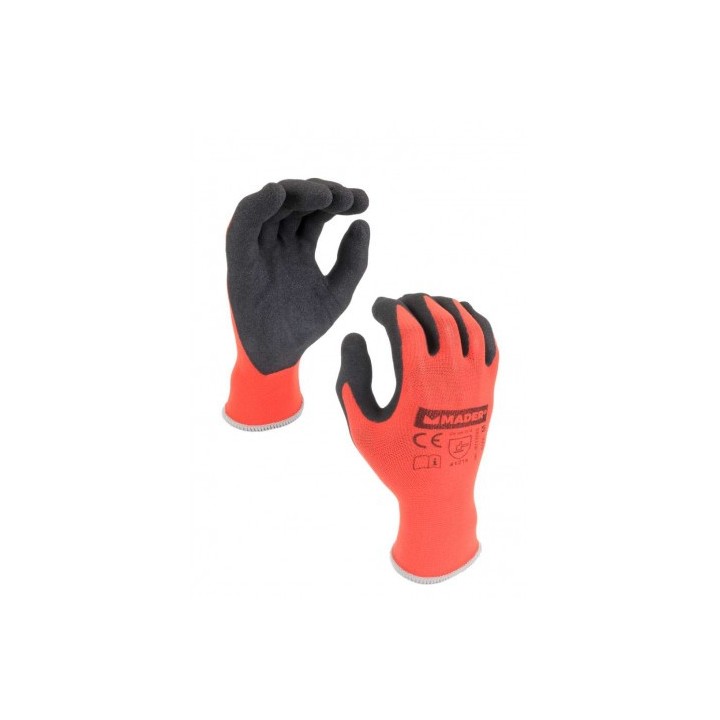 GUANTES DE PROTECCION NYLON + SPANDEX + NITRILO M MADER