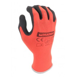 GUANTES DE PROTECCION NYLON + SPANDEX + NITRILO M MADER