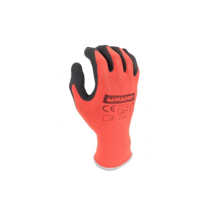 GUANTES DE PROTECCION NYLON + SPANDEX + NITRILO M MADER