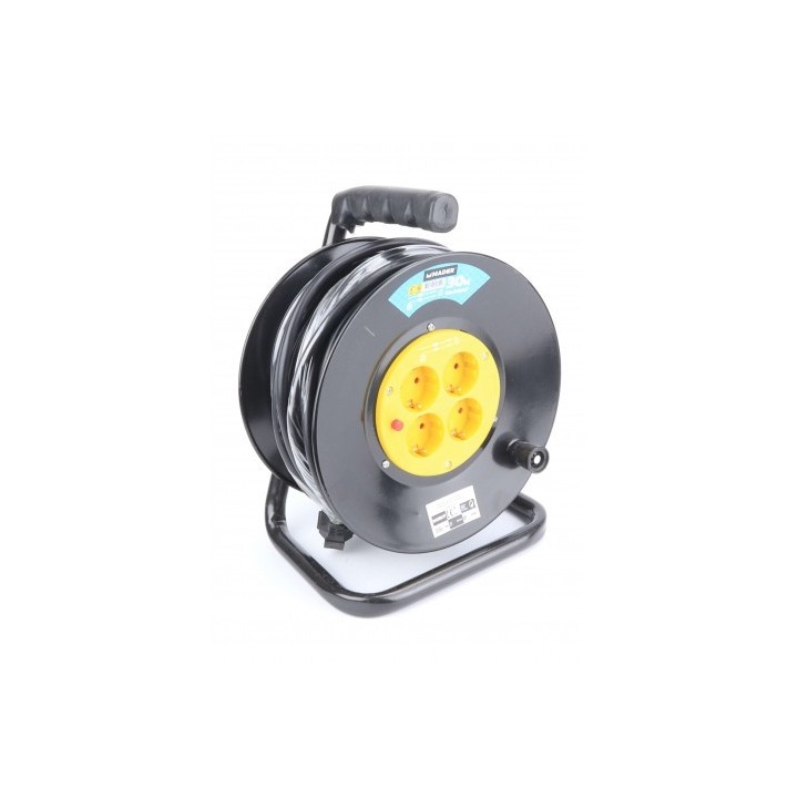 ENROLLADOR DE CABLE METALICO 30M 3X2.5MM