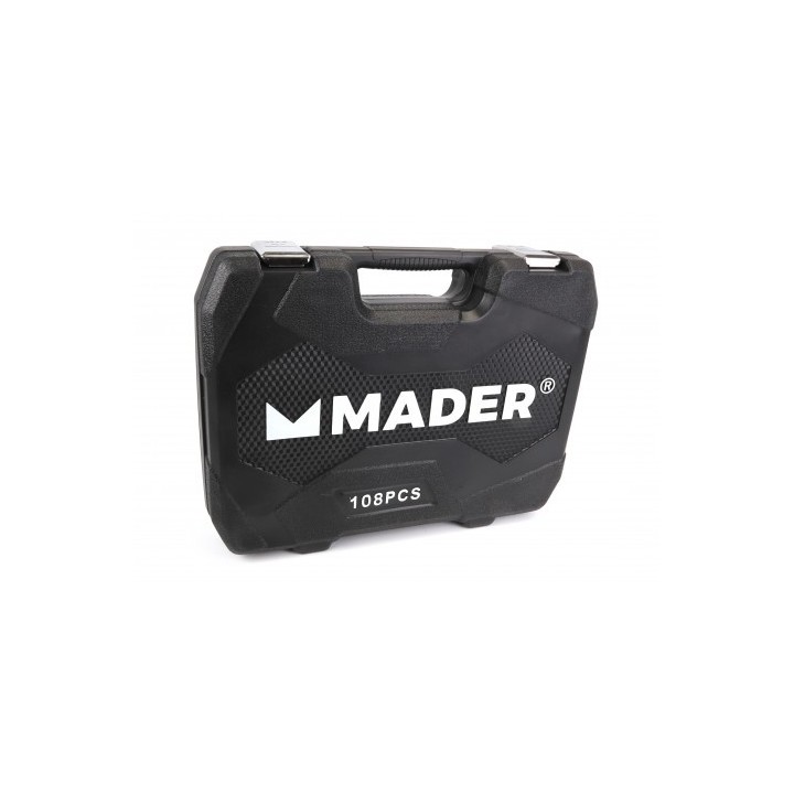 MALETIN LLAVES DE VASO 108PCS 1/4" - 1/2" MADER