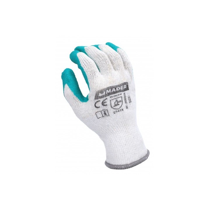 GUANTES DE PROTECCION REVESTIMIENTO DE LATEX TALLA S MADER