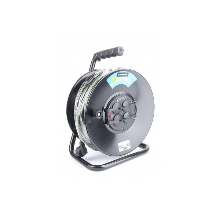 ENROLLADOR DE CABLE 50 METROS CABLE 3X2.5MM MADER