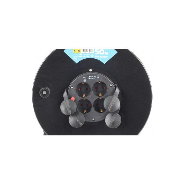 ENROLLADOR DE CABLE 50 METROS CABLE 3X2.5MM MADER