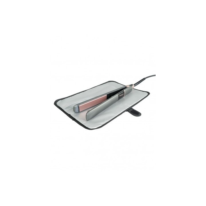 PLANCHA DE PELO CON PLACAS CERÁMICAS FLOTANTES Y FUNDA TÉRMICA JOCCA