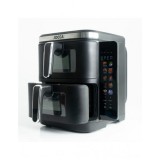 FREIDORA DE AIRE DOBLE COMPARTIMENTO 5.5L + 5.5L 11L JOCCA