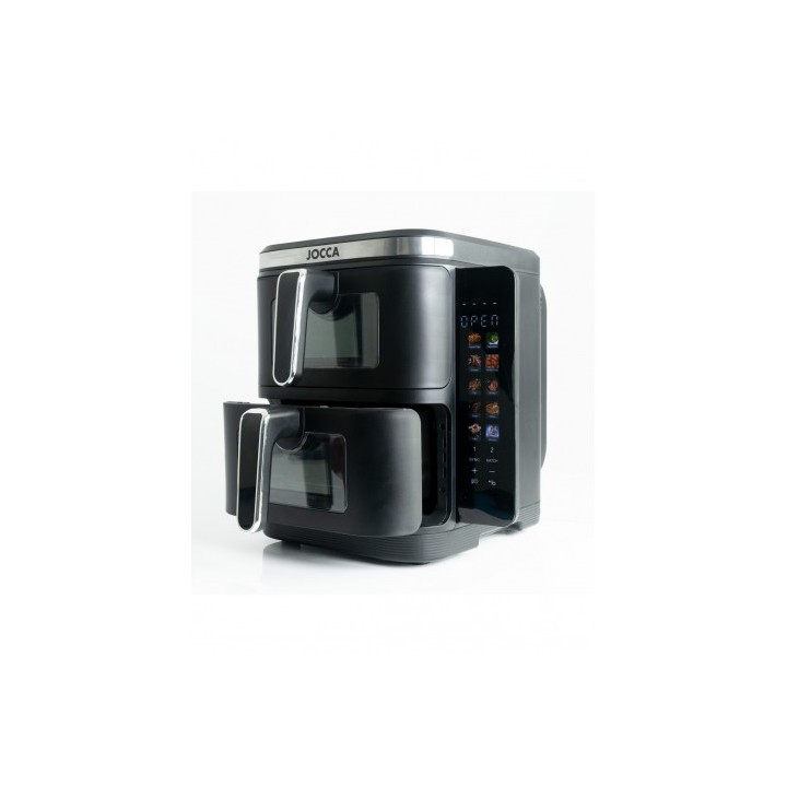 FREIDORA DE AIRE DOBLE COMPARTIMENTO 5.5L + 5.5L 11L JOCCA