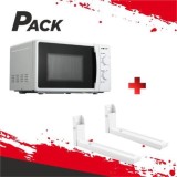 MICROONDAS 20 LITROS 700W FUNCIÓN DESCONGELACIÓN + SOPORTE PARA MICROONDAS