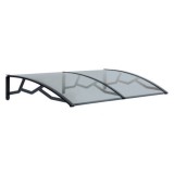 MARQUESINA DOBLE PE100145T POLICARBONATO TRANSPARENTE 965X1435X282 ARTPLAST