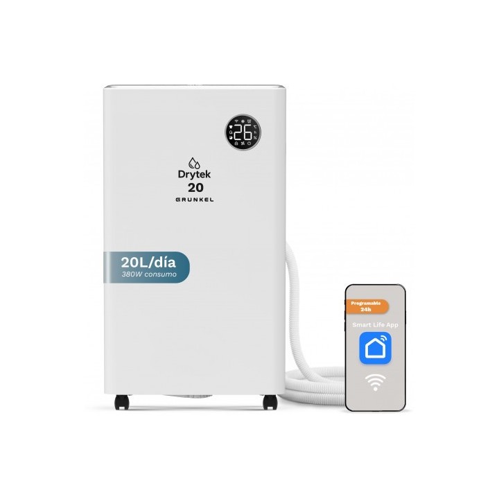 DESHUMIDIFICADOR DE 20 LITROS CON DISPLAY Y WIFI GRUNKEL