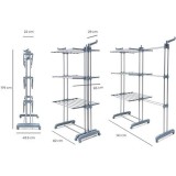 TENDEDERO VERTICAL EXTENSIBLE HASTA 141CM CON RUEDAS INNOVAGOOD