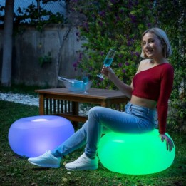 ASIENTO HINCHABLE LED CON MANDO A DISTANCIA |100KG | IP68 | INNOVAGOODS