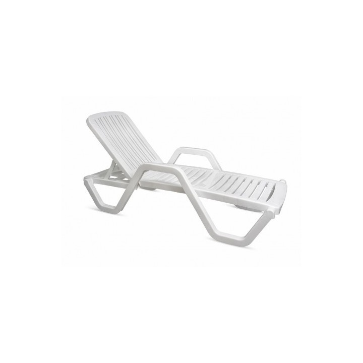 TUMBONA RELAXIA BLANCA 5 POSICIONES 65X186X50