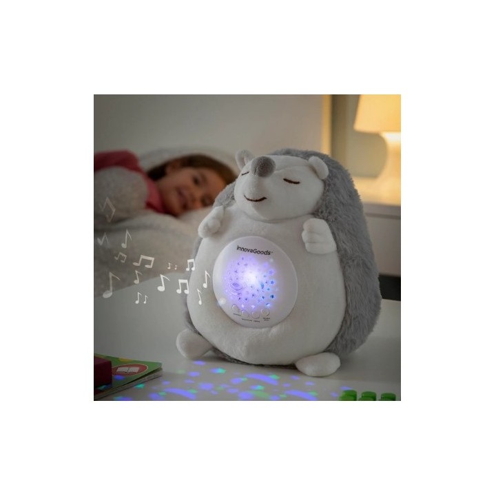 ERIZO DE PELUCHE SPIKEY CON RUIDO BLANO Y QUITAMIEDOS INNOVAGOODS